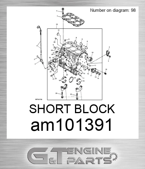 AM101391 SHORT BLOCK