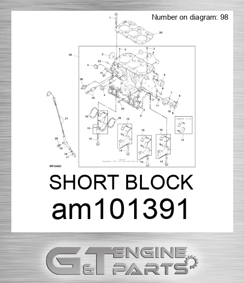 AM101391 SHORT BLOCK