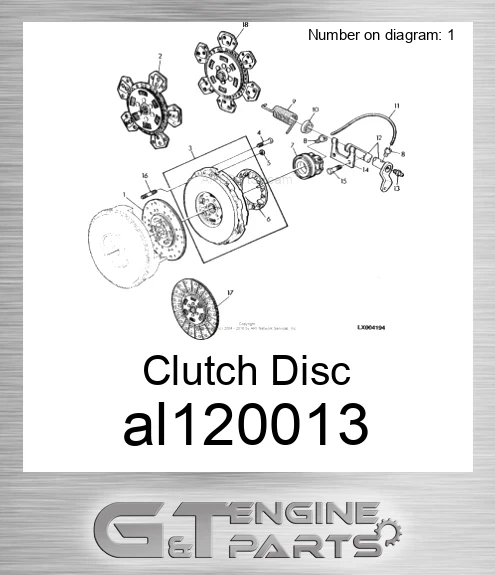 AL120013 Clutch Disc