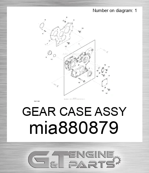 MIA880879 GEAR CASE ASSY