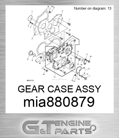 MIA880879 GEAR CASE ASSY