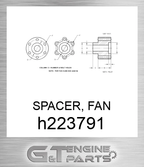H223791 SPACER, FAN