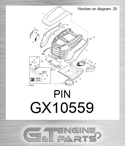 GX10559 PIN made to fit JOHN DEERE | LTD. WARRANTY | Price