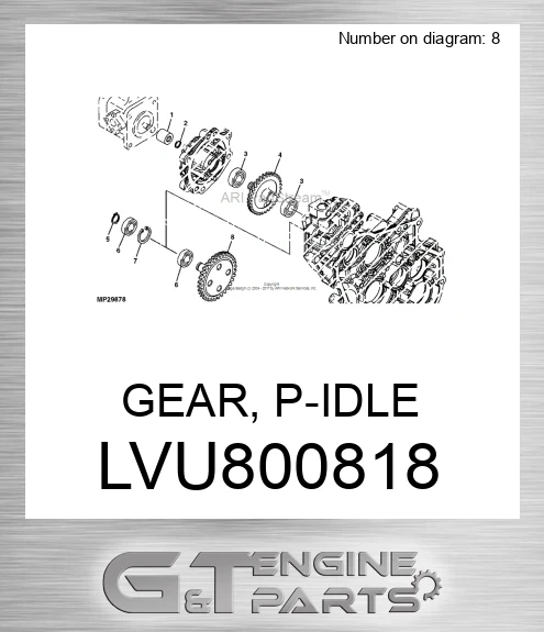 LVU800818 GEAR, P-IDLE