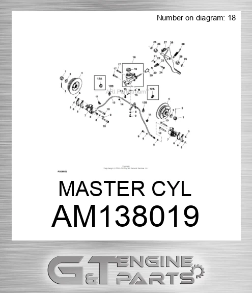 AM138019 MASTER CYL