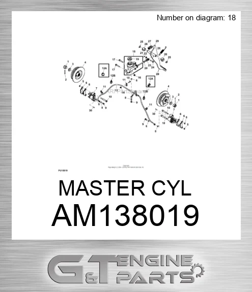 AM138019 MASTER CYL
