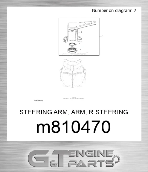 M810470 STEERING ARM, ARM, R STEERING