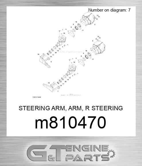 M810470 STEERING ARM, ARM, R STEERING