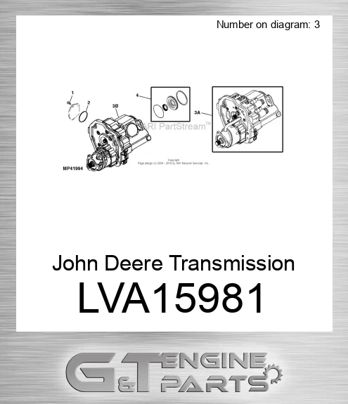 LVA15981 John Deere Transmission LVA15981