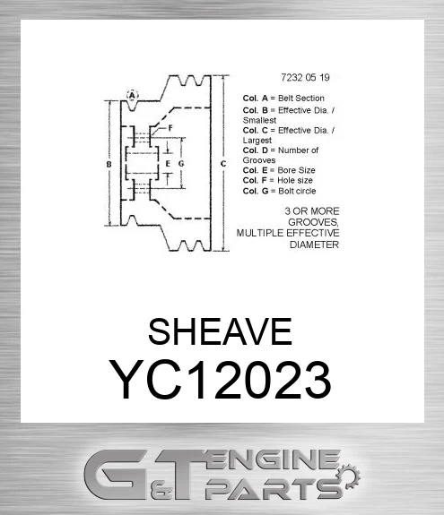 YC12023 SHEAVE