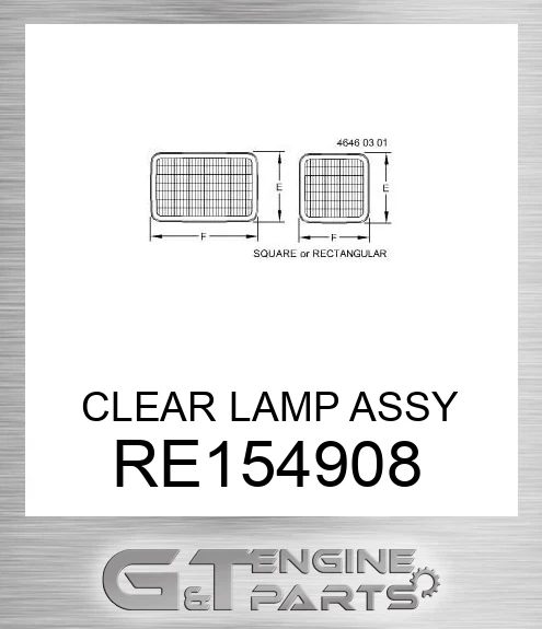 RE154908 CLEAR LAMP ASSY