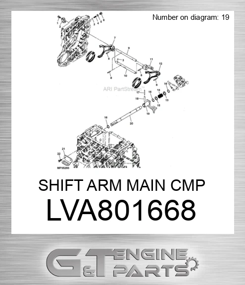 LVA801668 SHIFT ARM MAIN CMP