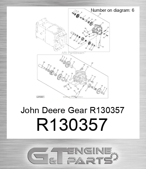 R130357 John Deere Gear R130357