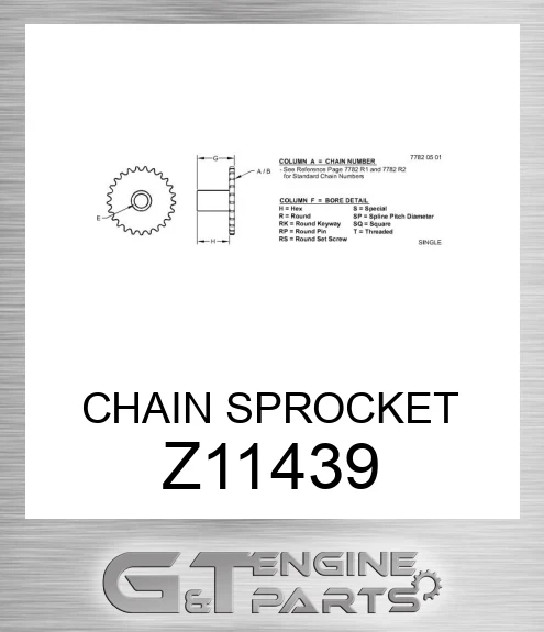 Z11439 CHAIN SPROCKET