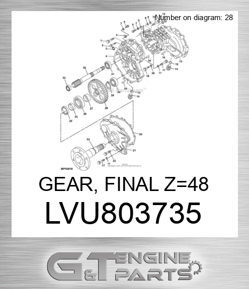 LVU803735 GEAR, FINAL Z=48