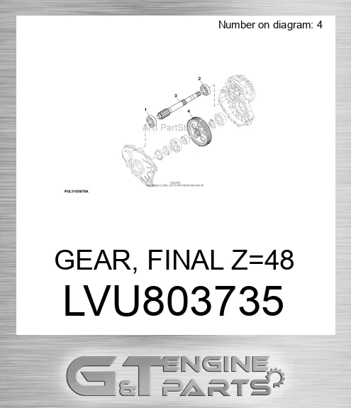 LVU803735 GEAR, FINAL Z=48