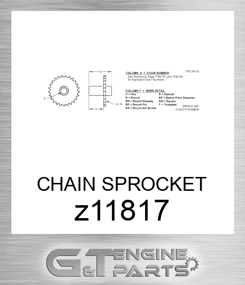 Z11817 CHAIN SPROCKET