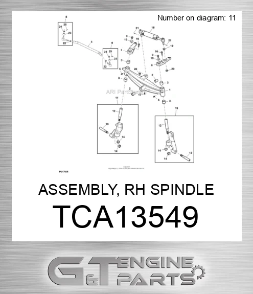 TCA13549 ASSEMBLY, RH SPINDLE