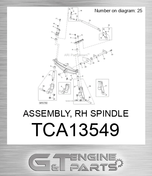 TCA13549 ASSEMBLY, RH SPINDLE