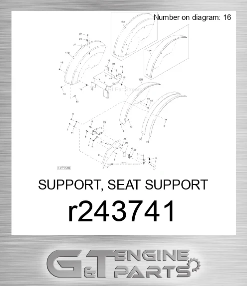 R243741 SUPPORT, SEAT SUPPORT