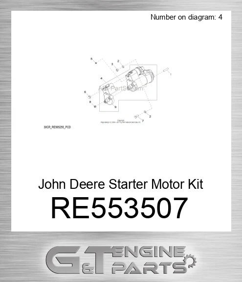 RE553507 Starter Motor Kit