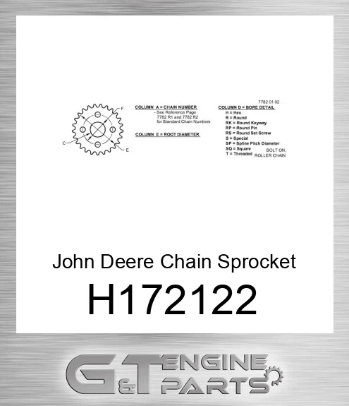 H172122 Chain Sprocket