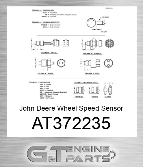 AT372235 Wheel Speed Sensor