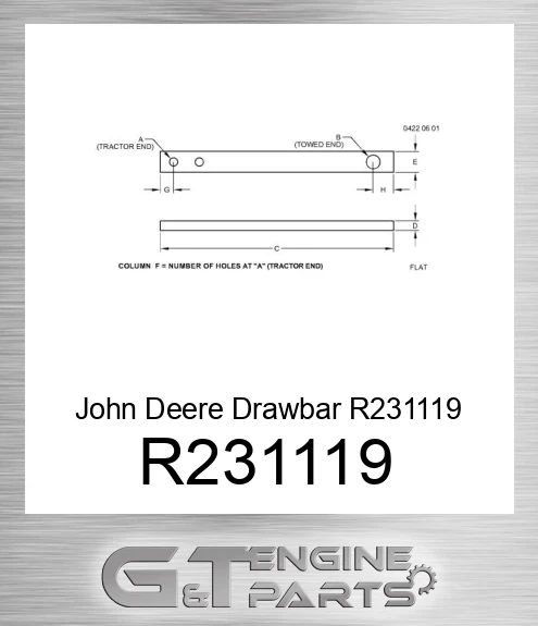 R231119 Drawbar