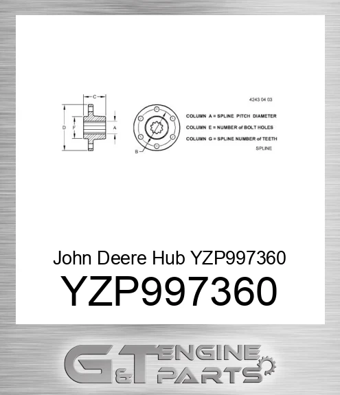 YZP997360 Hub