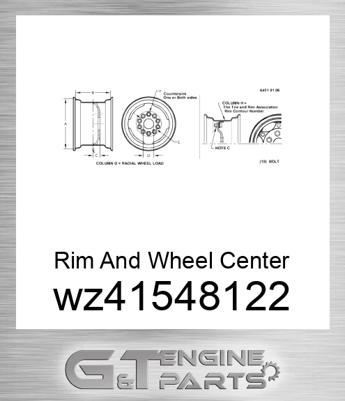 WZ41548122 Rim And Wheel Center