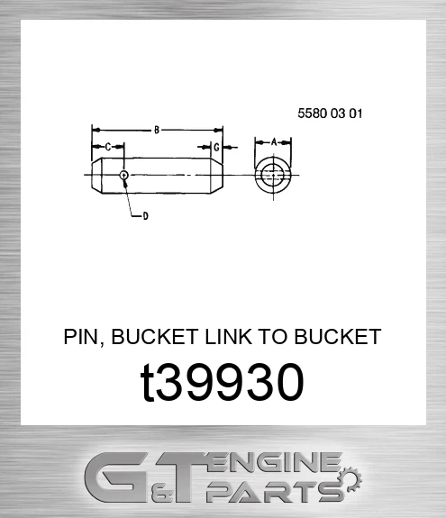T39930 PIN, BUCKET LINK TO BUCKET
