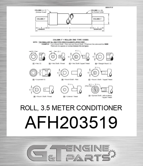 AFH203519 ROLL, 3.5 METER CONDITIONER