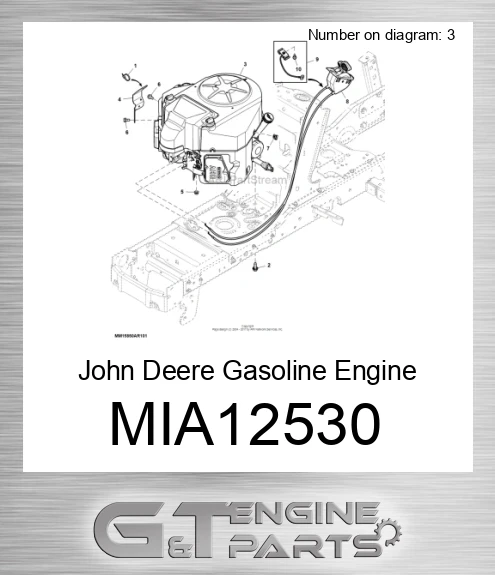 MIA12530 John Deere Gasoline Engine MIA12530