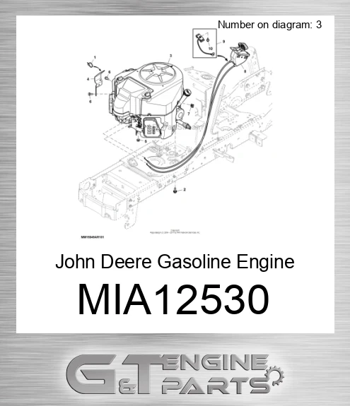 MIA12530 John Deere Gasoline Engine MIA12530