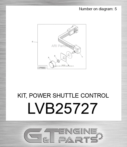 LVB25727 KIT, POWER SHUTTLE CONTROL