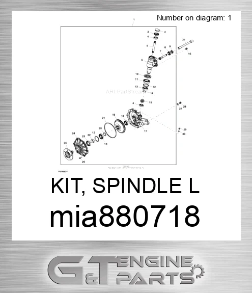 MIA880718 KIT, SPINDLE L