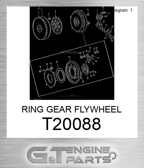 T20088 RING GEAR FLYWHEEL