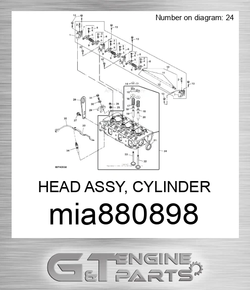 MIA880898 HEAD ASSY, CYLINDER