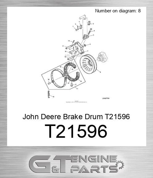 T21596 Brake Drum