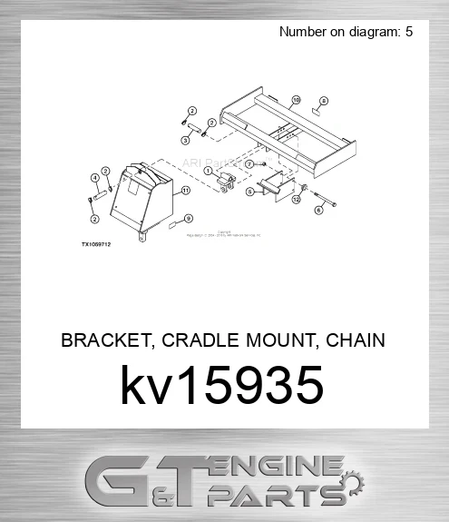 KV15935 BRACKET, CRADLE MOUNT, CHAIN DRIVE