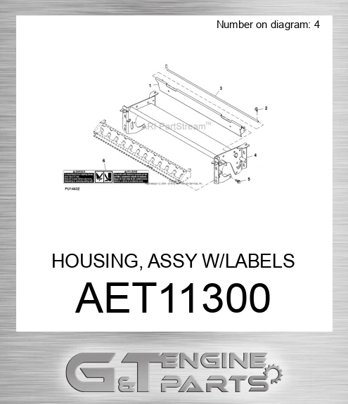 AET11300 HOUSING, ASSY W/LABELS