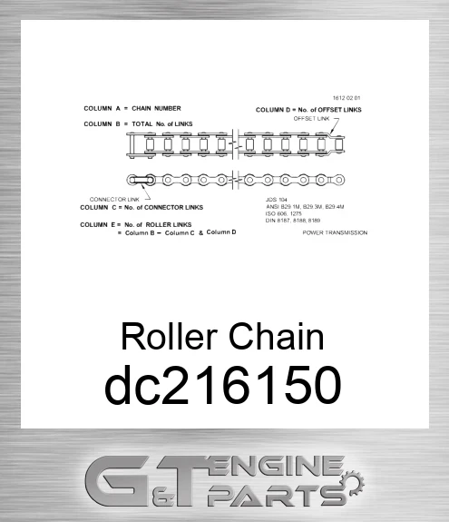 DC216150 Roller Chain