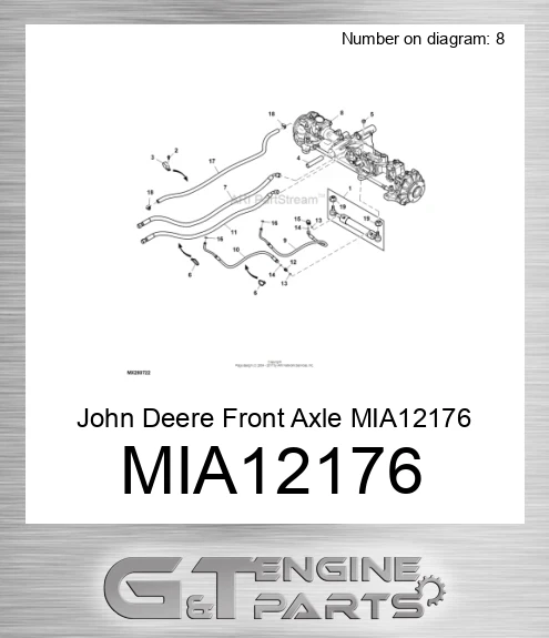 MIA12176 Front Axle
