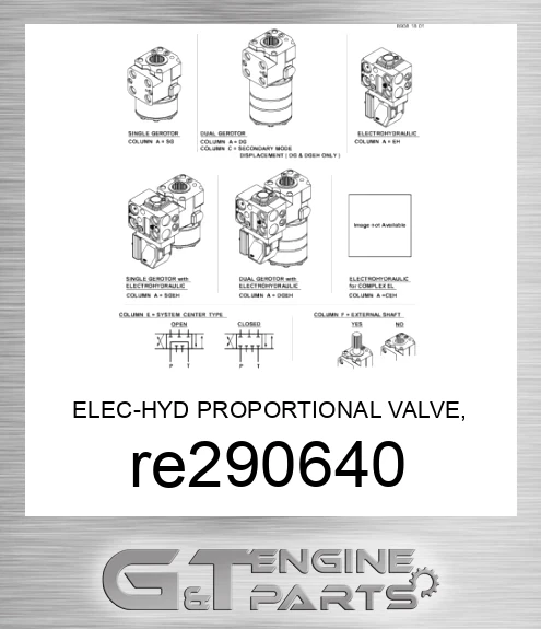 RE290640 ELEC-HYD PROPORTIONAL VALVE, 8000 I