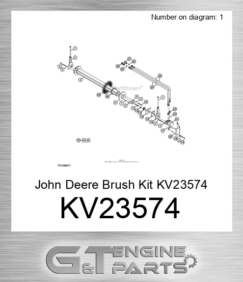 KV23574 John Deere Brush Kit KV23574