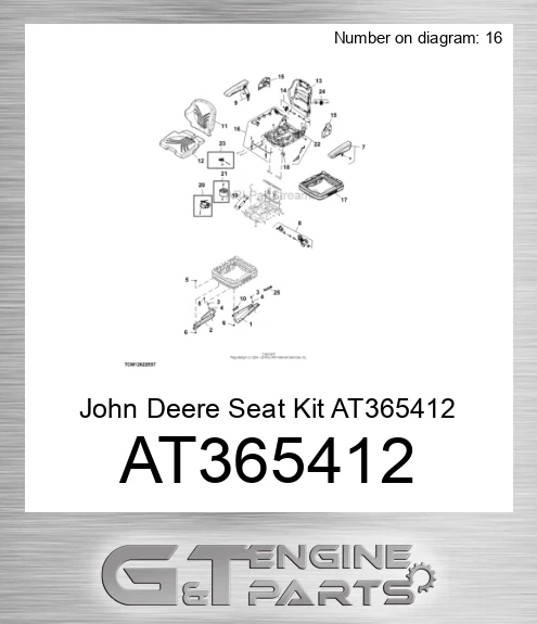 AT365412 Seat Kit