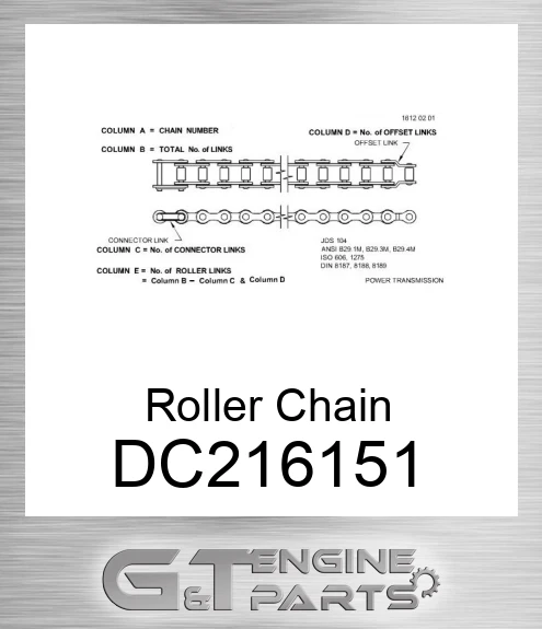 DC216151 Roller Chain