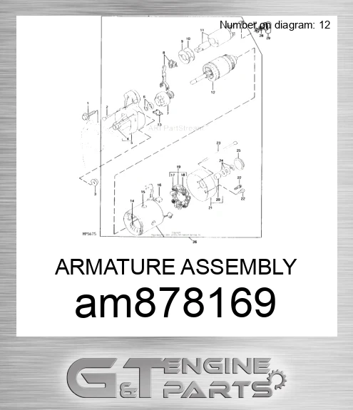 AM878169 ARMATURE ASSEMBLY