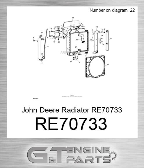 RE70733 Radiator