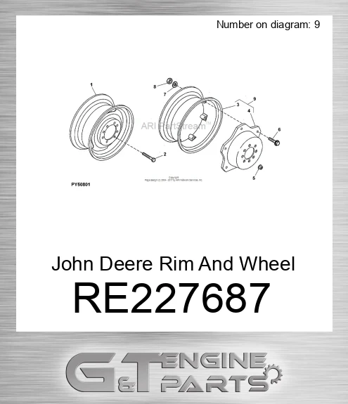 RE227687 Rim And Wheel Center